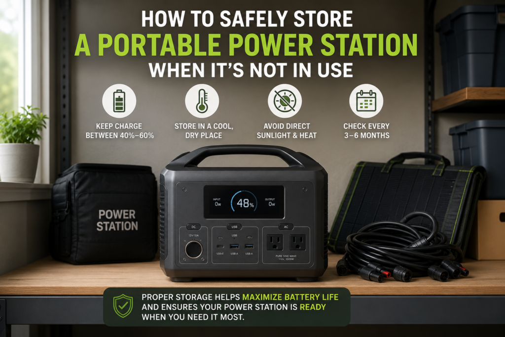 How to Safely Store a Portable Power Station When It’s Not in Use