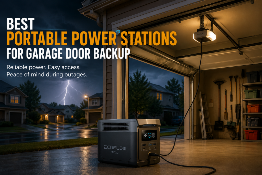Best Portable Power Stations for Garage Door Opener Backup: Sizes and Top Options