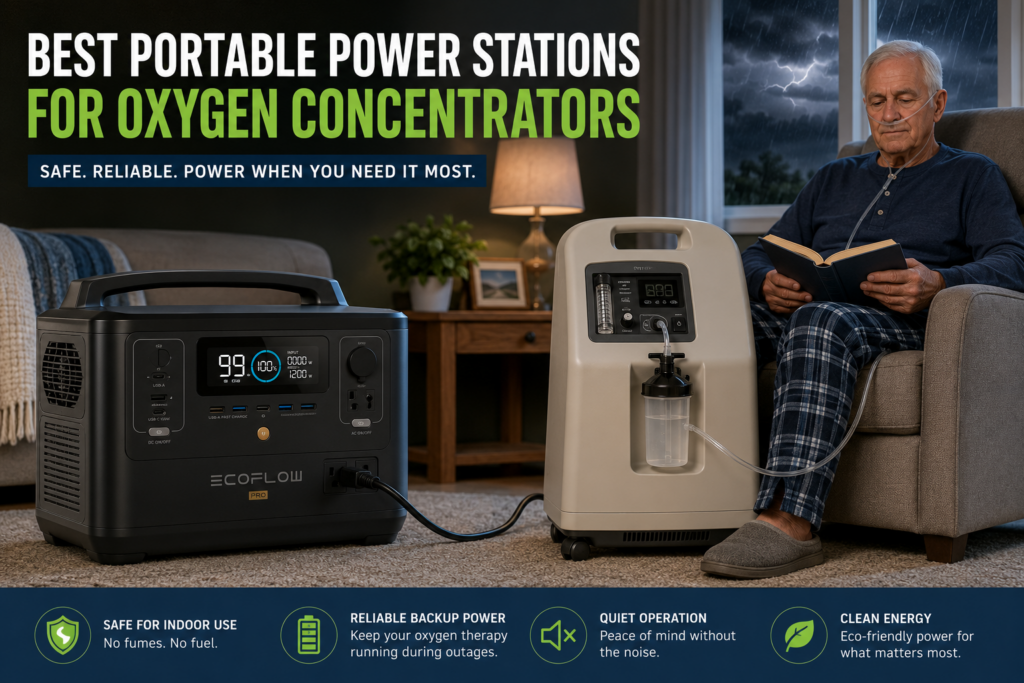 Best Portable Power Stations for Oxygen Concentrators: Safe Backup Options and Buying Guide