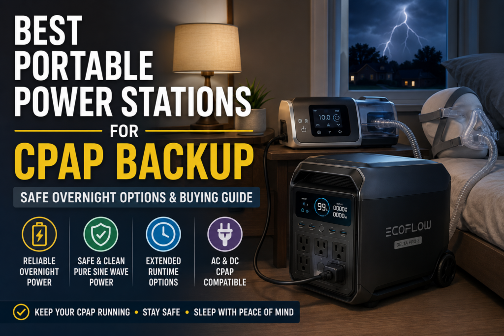 Best Portable Power Stations for CPAP Backup: Safe Overnight Options and Buying Guide