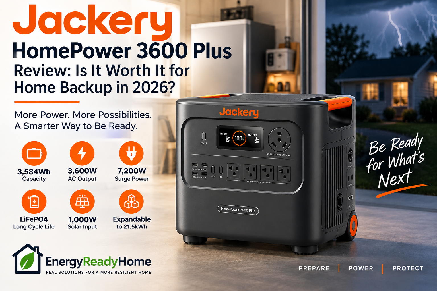 Jackery HomePower 3600 Plus review for home backup