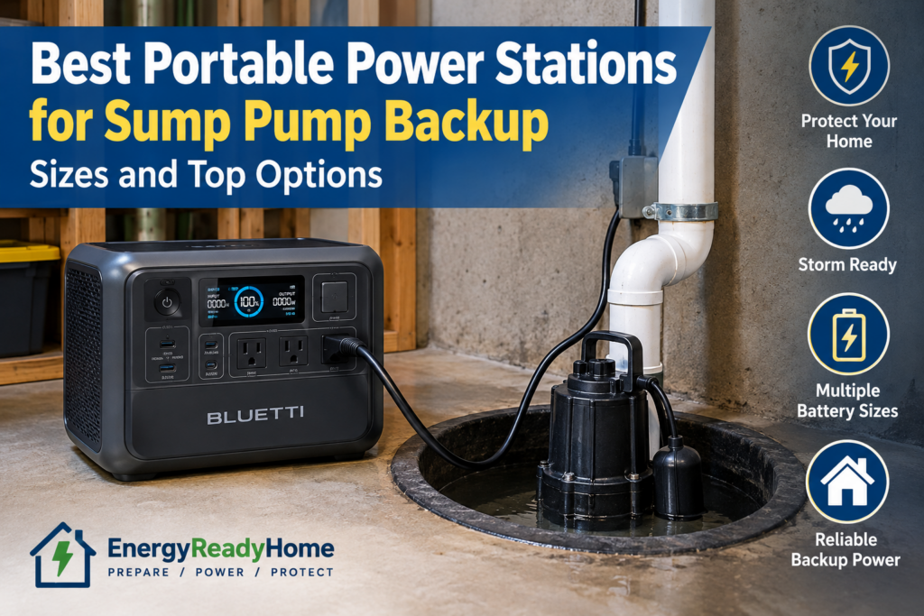 Best Portable Power Stations for Sump Pump Backup: Sizes and Top Options